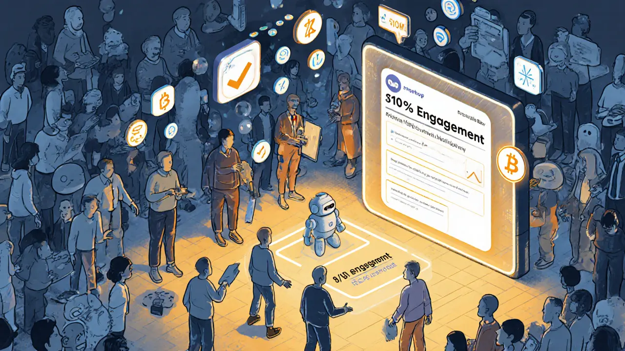 Живое сообщество в Discord с голосованием и ответами разработчиков, в углу — бездействующий бот, над всем этим — светящийся чеклист успеха.