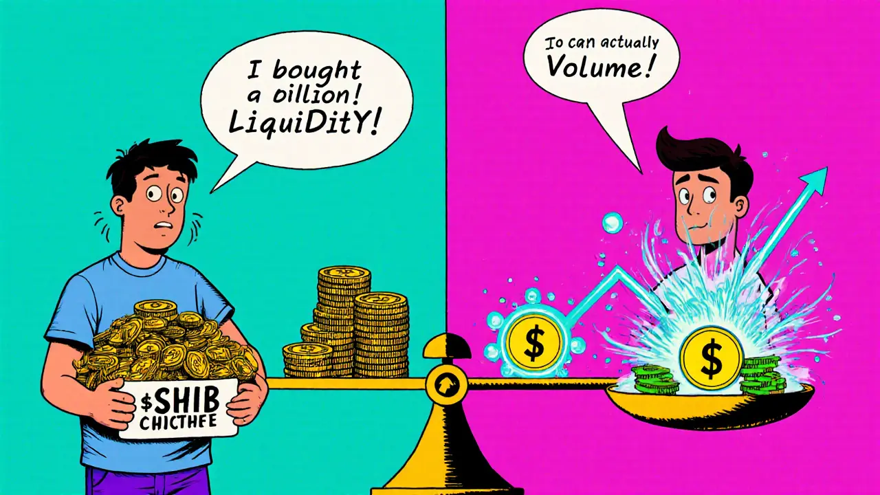 Новичок с миллионами дешёвых монет против трейдера с несколькими дорогими и высокой ликвидностью.