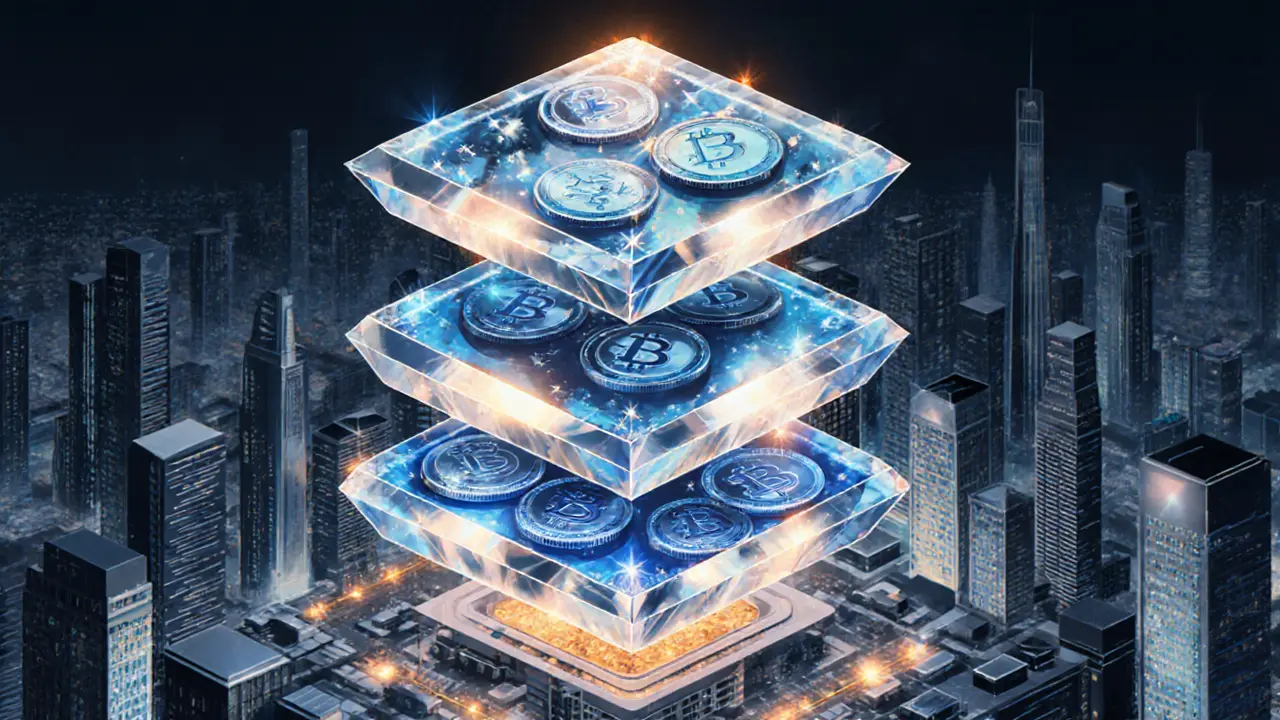 Аваланче — трёхслойная кристаллическая платформа, токенизирующая реальные активы в будущем городе.