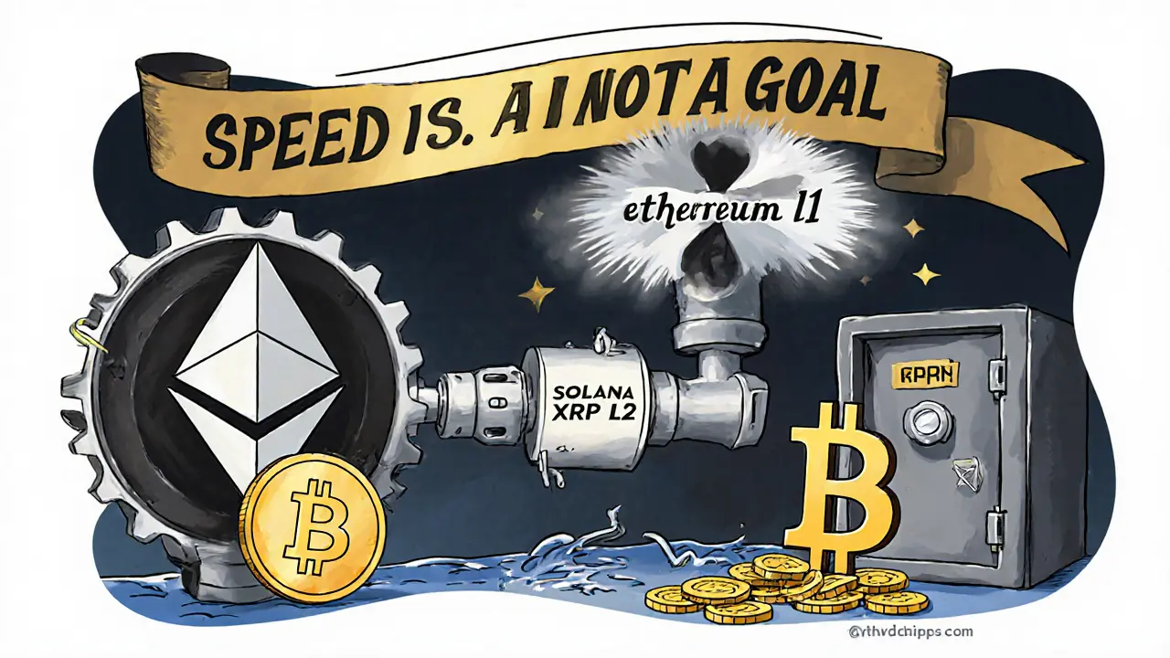 Гибридная система 2025 года: Эфириум, Солана и Риппл работают вместе, Биткоин — как надёжный сейф.