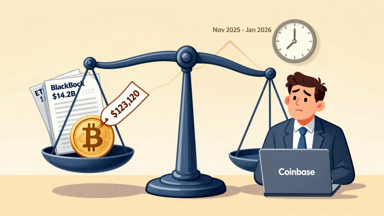 Баланс между биткоином и ETF показывает рост цены под давлением институционального спроса.
