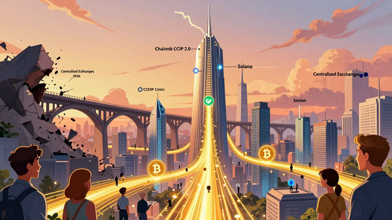 Будущее кросс-чейн финансов в 2026 году: Chainlink CCIP 2.0 соединяет сети, старые мосты рушатся.