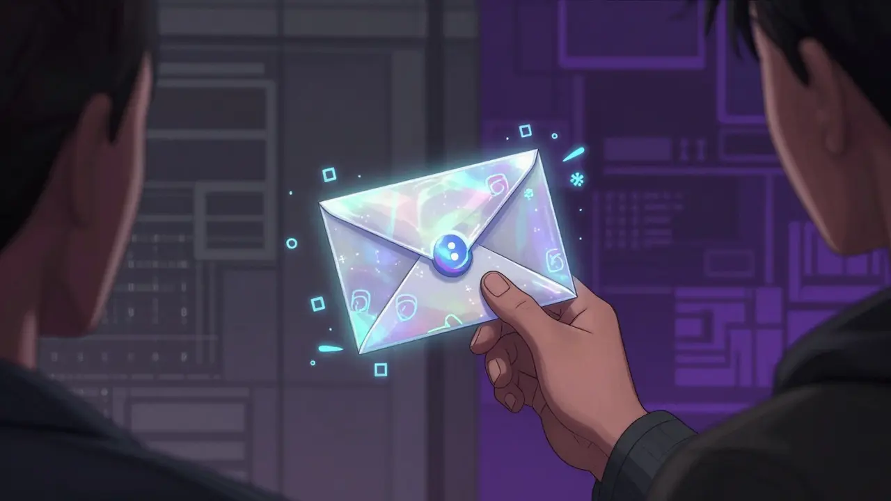 Человек получает Monero через одноразовый скрытый адрес, видимый только ему, остальные видят только хаос данных.