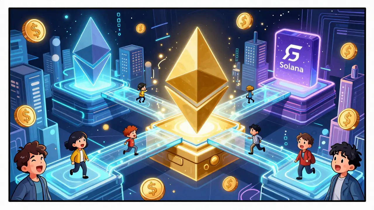 Кросс-чейн альткоины: кто выигрывает от интероперабельности