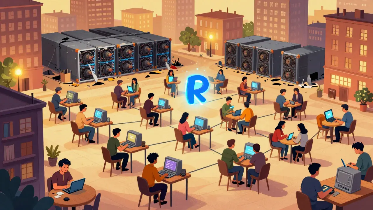 Люди по всему городу майнят Monero на обычных ноутбуках, в то время как гигантские ASIC-фермы лежат сломанными.