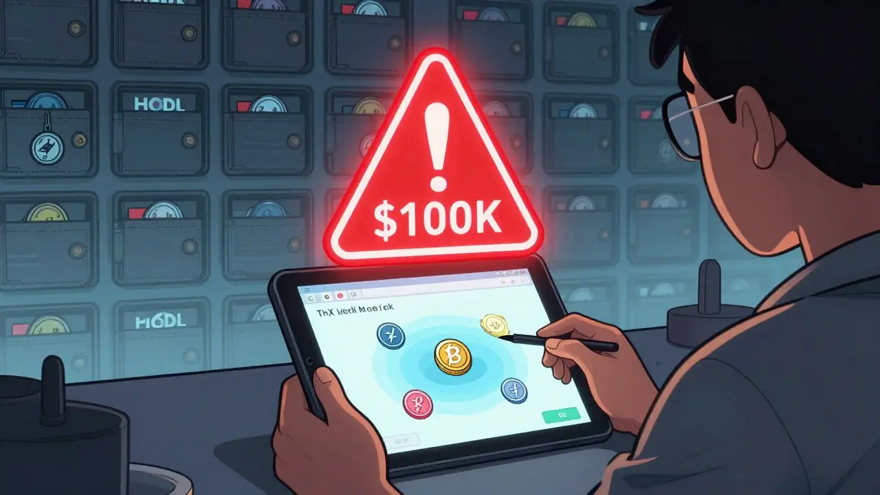 Трейдер проверяет ликвидность на DEX, видя крошечный пул, в то время как миллионы токенов застыли в кошельках.