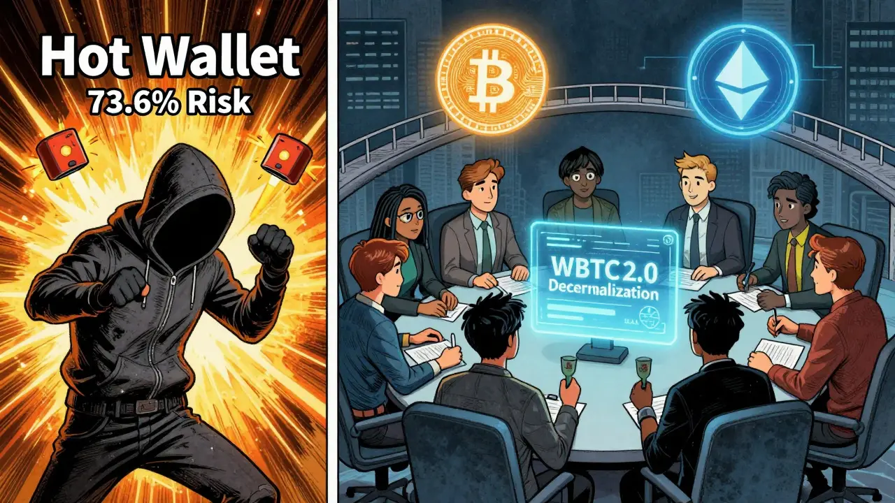 Хакер атакует горячий кошелёк, в то время как сообщество голосует за децентрализацию WBTC.