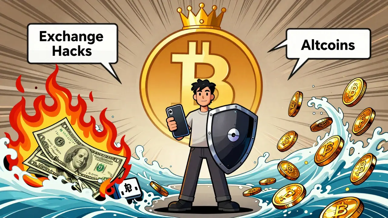 Российский пользователь с аппаратным кошельком, защищающийся от взломов и альтернативных криптовалют.